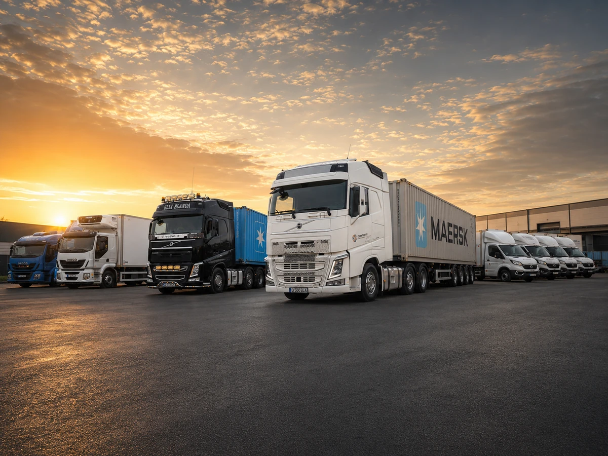 Camion premium din flota Cargo Stelia, pregătit pentru transport containerizat